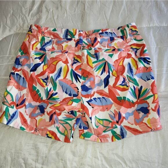 St.Johns Bay Colorful Tropical Chino Shorts Size 4 - Picture 3 of 7